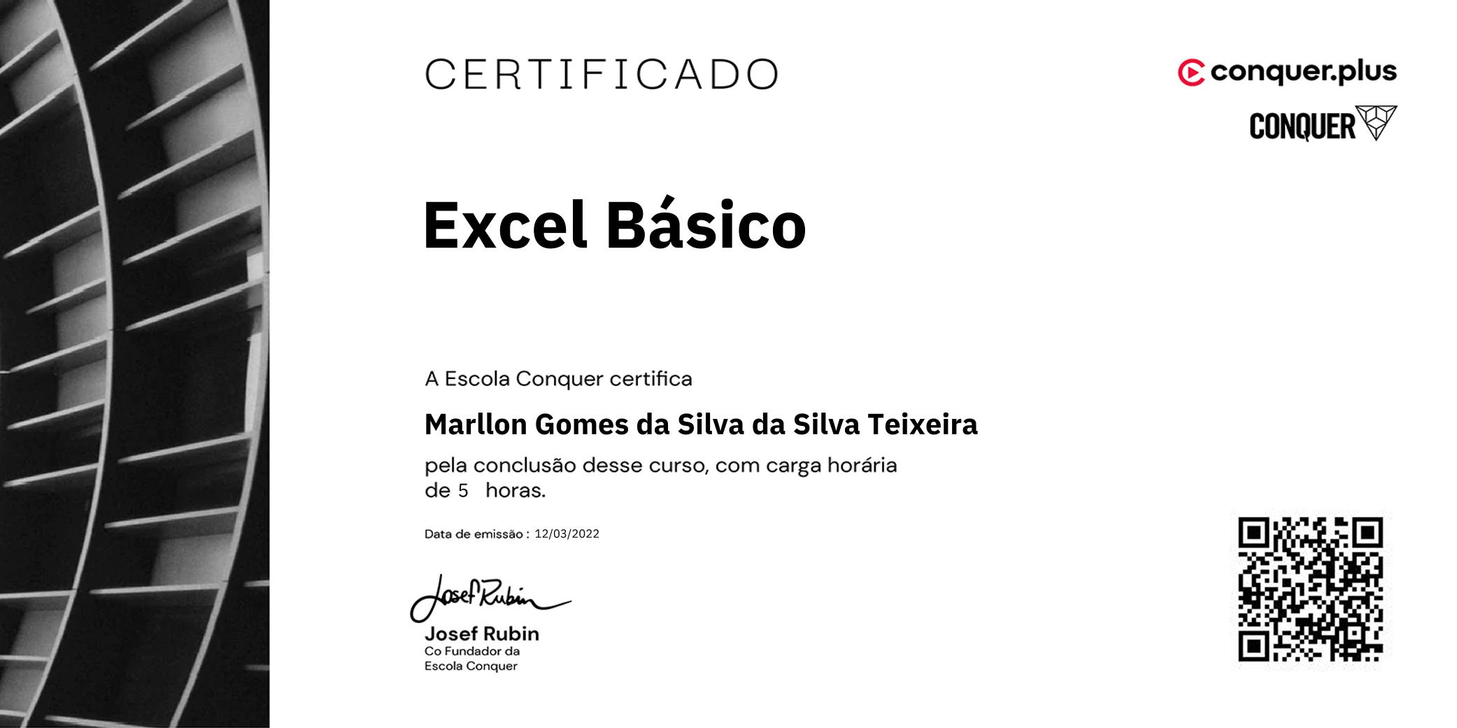 Certificado de Excel Básico